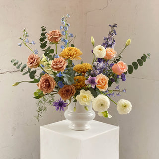 A floral arrangement for a funeral
